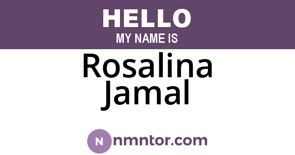 Rosalina Jamal