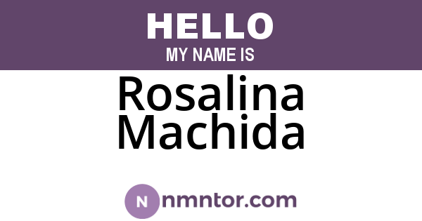 Rosalina Machida