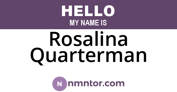 Rosalina Quarterman