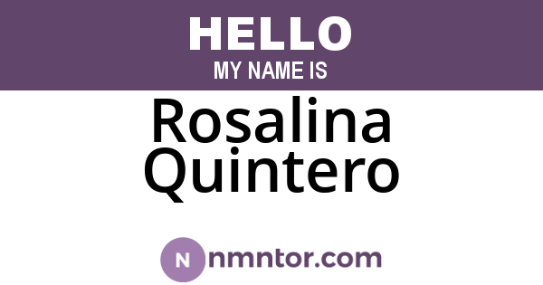 Rosalina Quintero