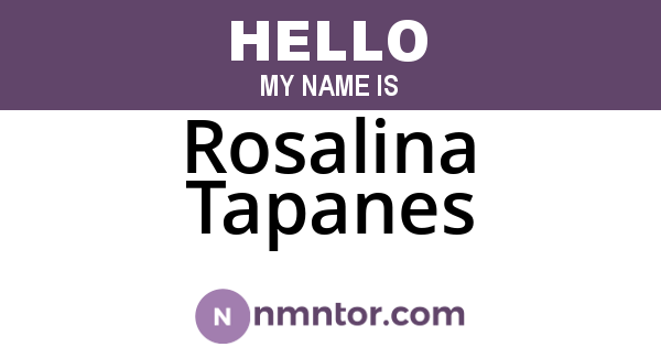 Rosalina Tapanes