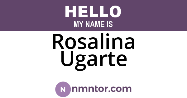 Rosalina Ugarte