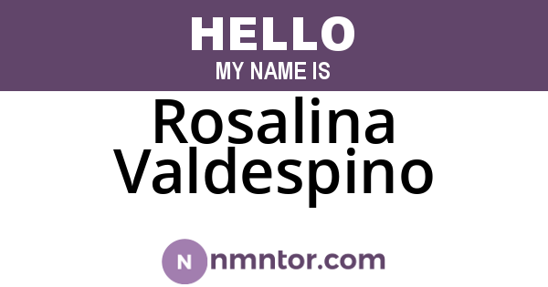 Rosalina Valdespino