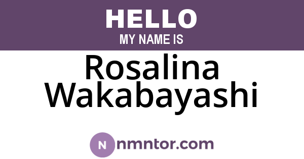 Rosalina Wakabayashi
