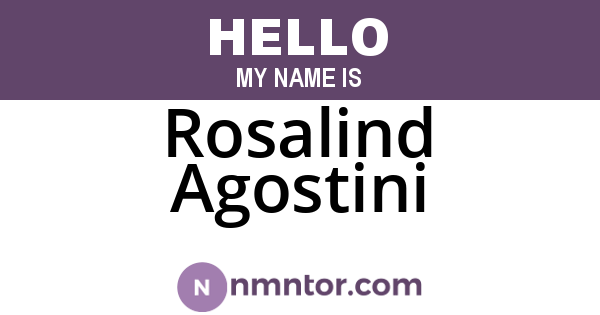 Rosalind Agostini