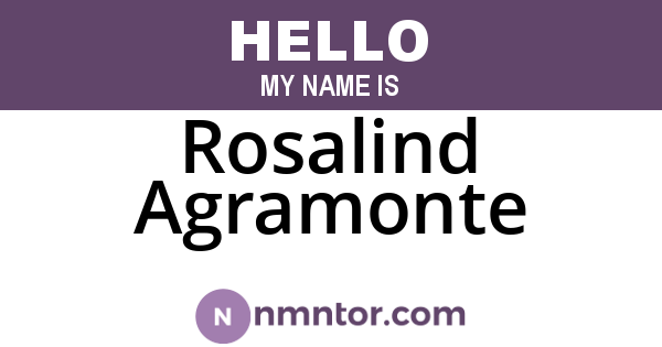 Rosalind Agramonte