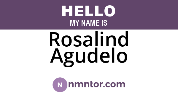 Rosalind Agudelo