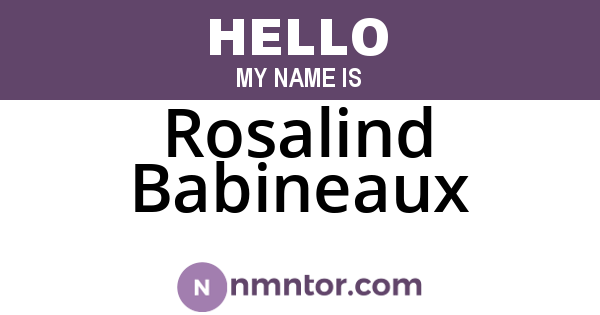 Rosalind Babineaux