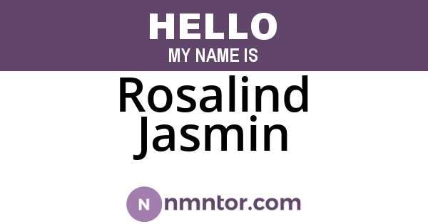 Rosalind Jasmin