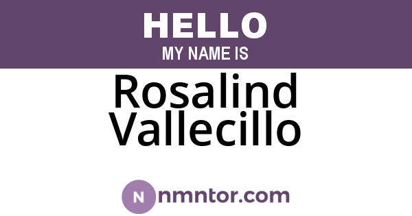 Rosalind Vallecillo