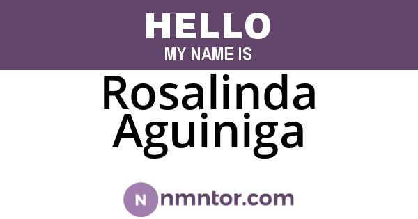 Rosalinda Aguiniga