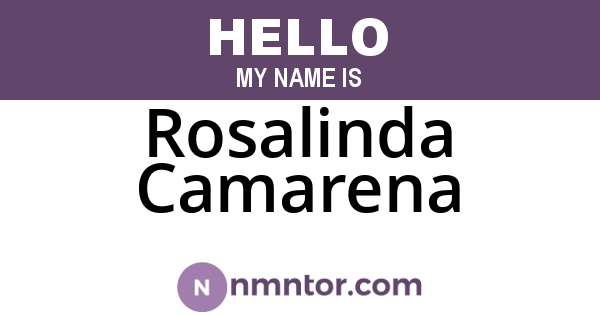 Rosalinda Camarena