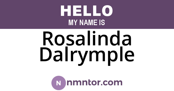Rosalinda Dalrymple