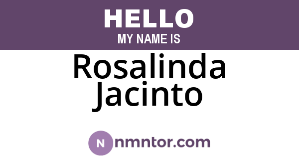 Rosalinda Jacinto
