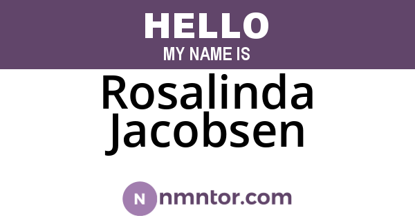Rosalinda Jacobsen