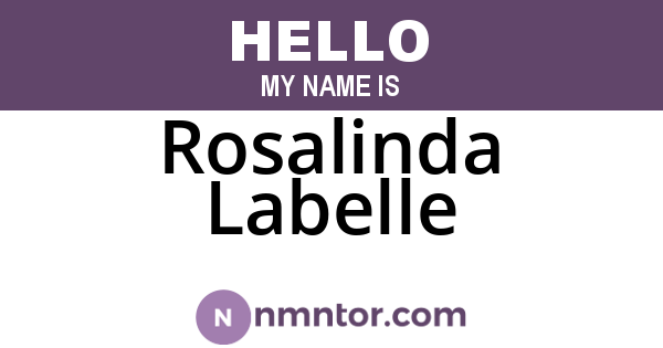 Rosalinda Labelle