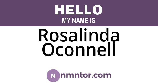 Rosalinda Oconnell