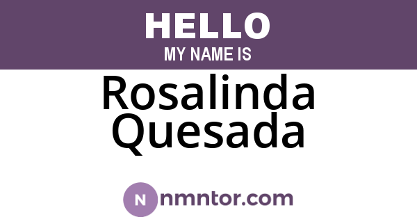 Rosalinda Quesada