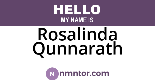 Rosalinda Qunnarath
