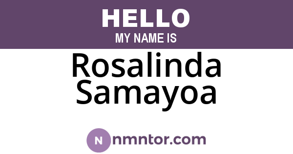 Rosalinda Samayoa