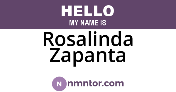 Rosalinda Zapanta