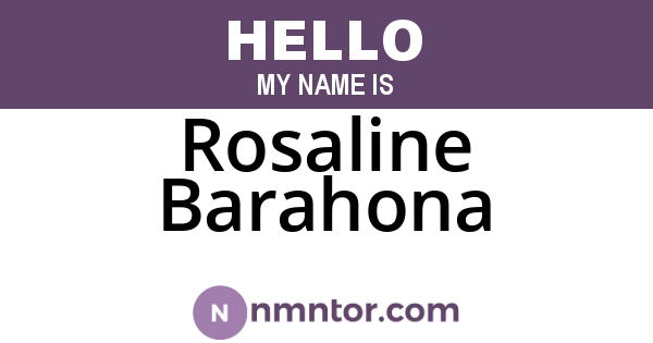 Rosaline Barahona