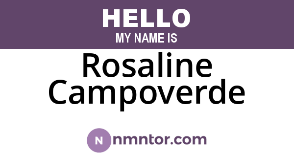 Rosaline Campoverde