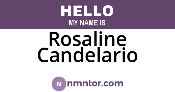 Rosaline Candelario