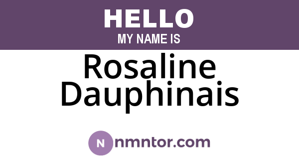 Rosaline Dauphinais