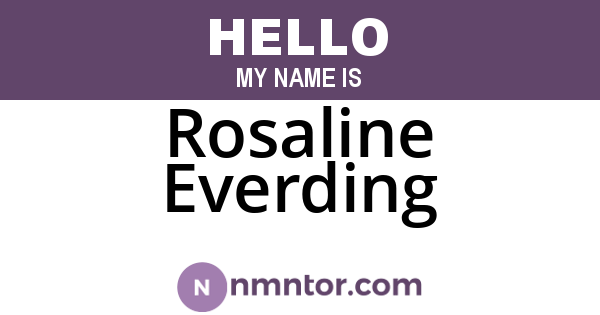 Rosaline Everding