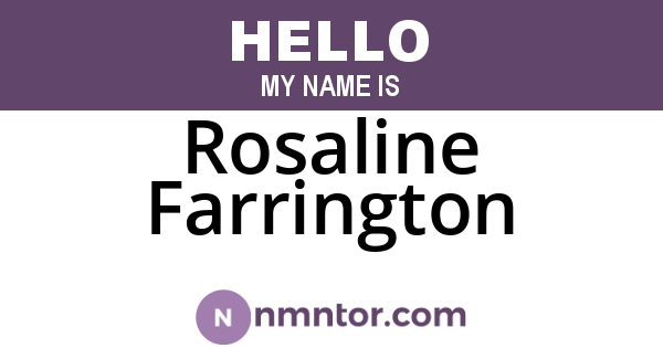 Rosaline Farrington