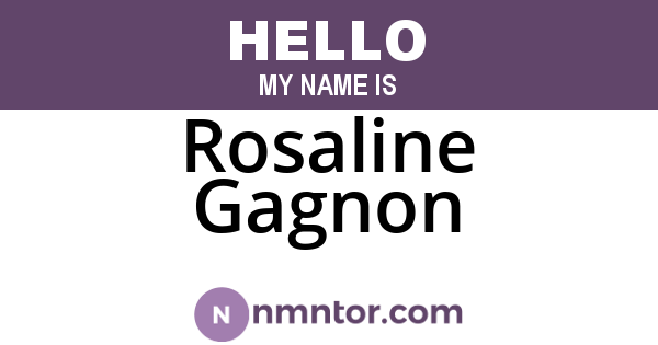 Rosaline Gagnon