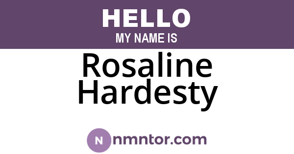 Rosaline Hardesty