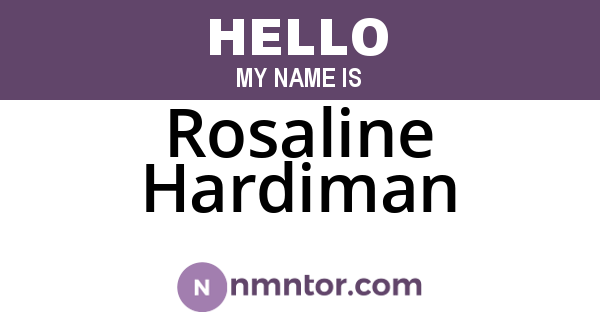Rosaline Hardiman