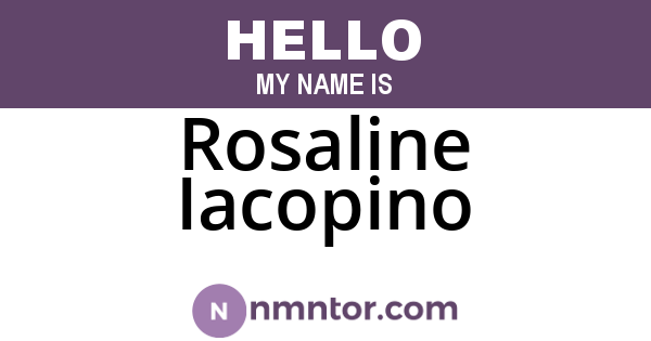 Rosaline Iacopino