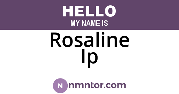 Rosaline Ip