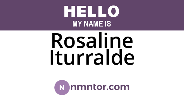 Rosaline Iturralde