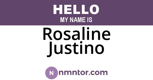 Rosaline Justino
