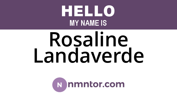 Rosaline Landaverde