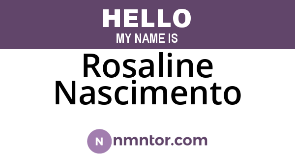 Rosaline Nascimento