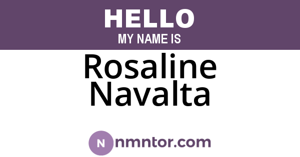 Rosaline Navalta