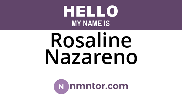 Rosaline Nazareno