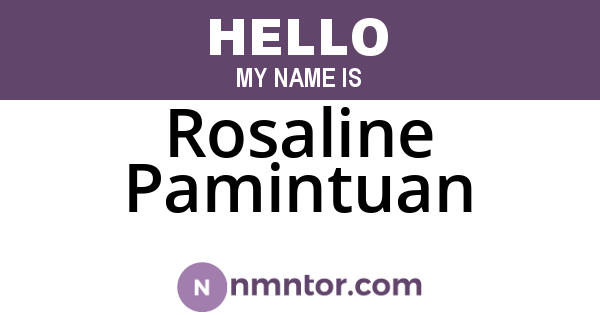 Rosaline Pamintuan