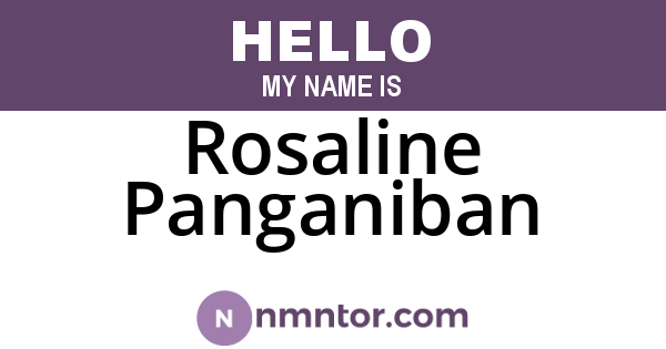 Rosaline Panganiban