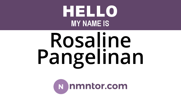Rosaline Pangelinan