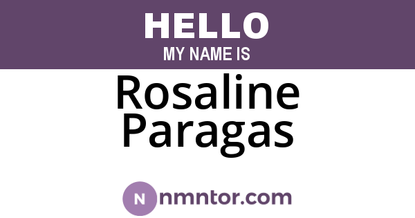 Rosaline Paragas