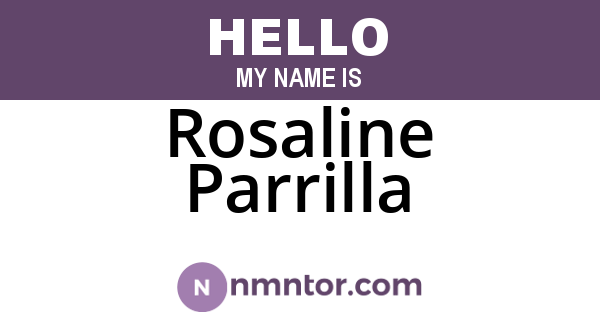 Rosaline Parrilla