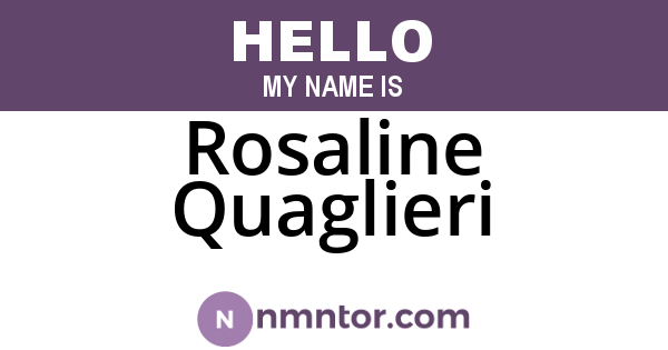 Rosaline Quaglieri