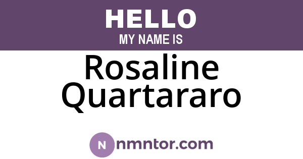 Rosaline Quartararo
