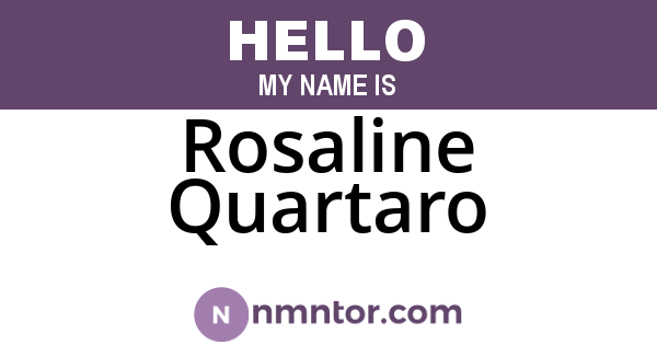 Rosaline Quartaro